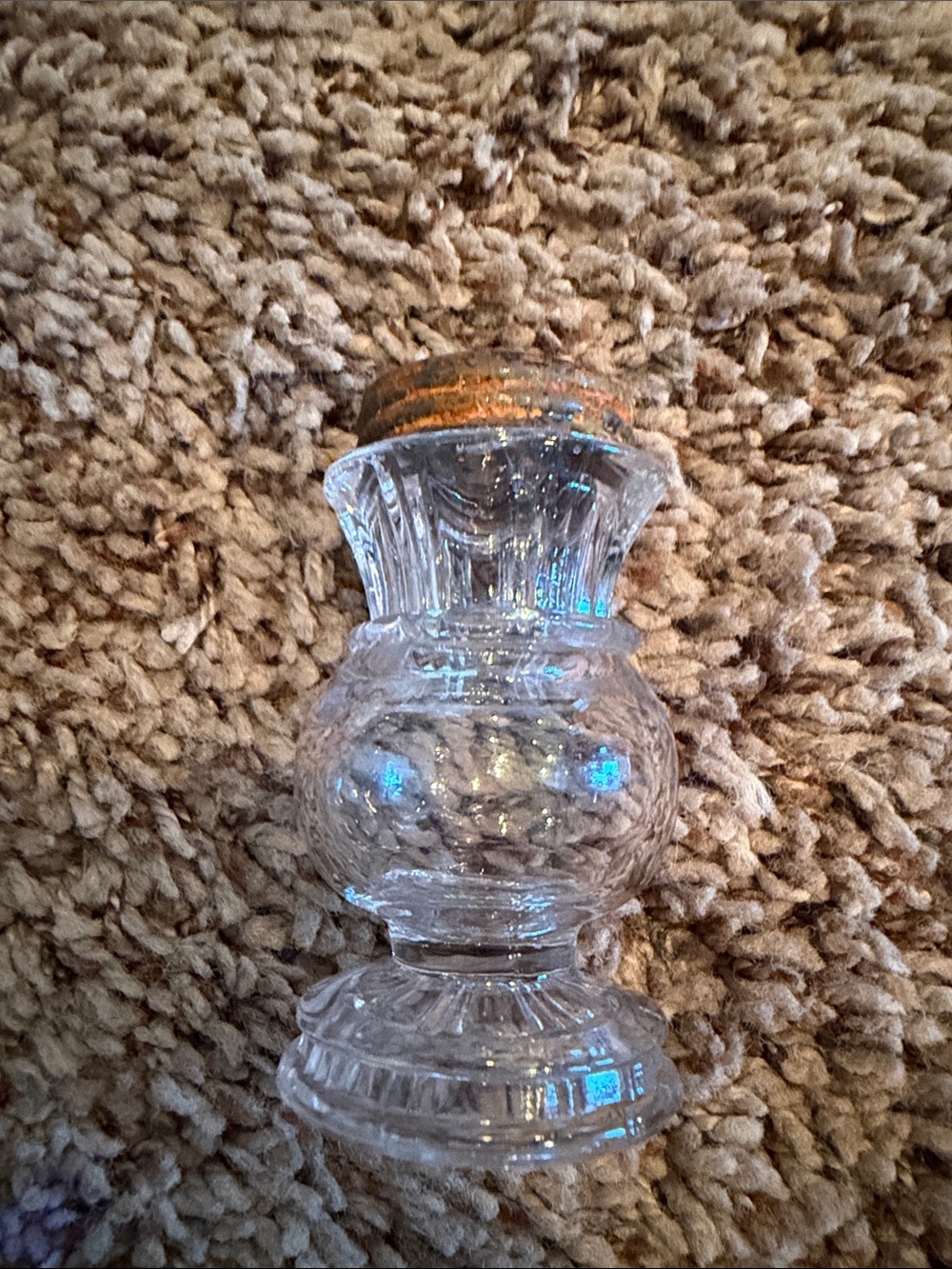 Crystal Glass salt shaker- Clear
